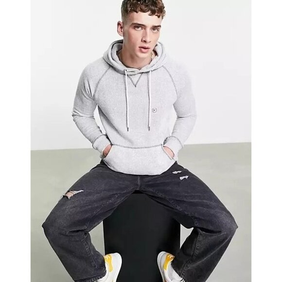 NWT‎ Le Breve hoodie co-ord in grey marl Size Medium - Picture 1 of 8